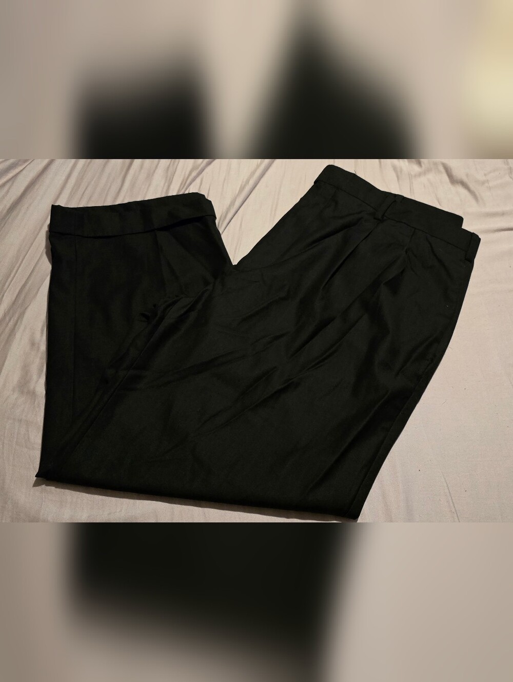 John Henry Black Dress Pants (Cuffed Hemmed)